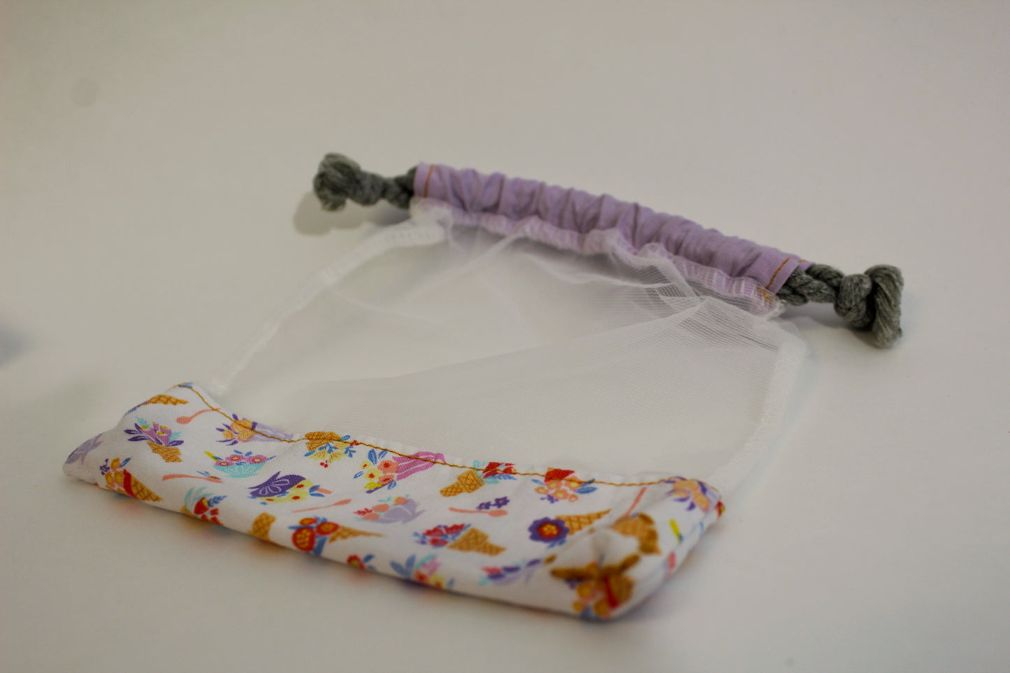 Sac de transport ou de lavage pour tampons démaquillants réutilisables