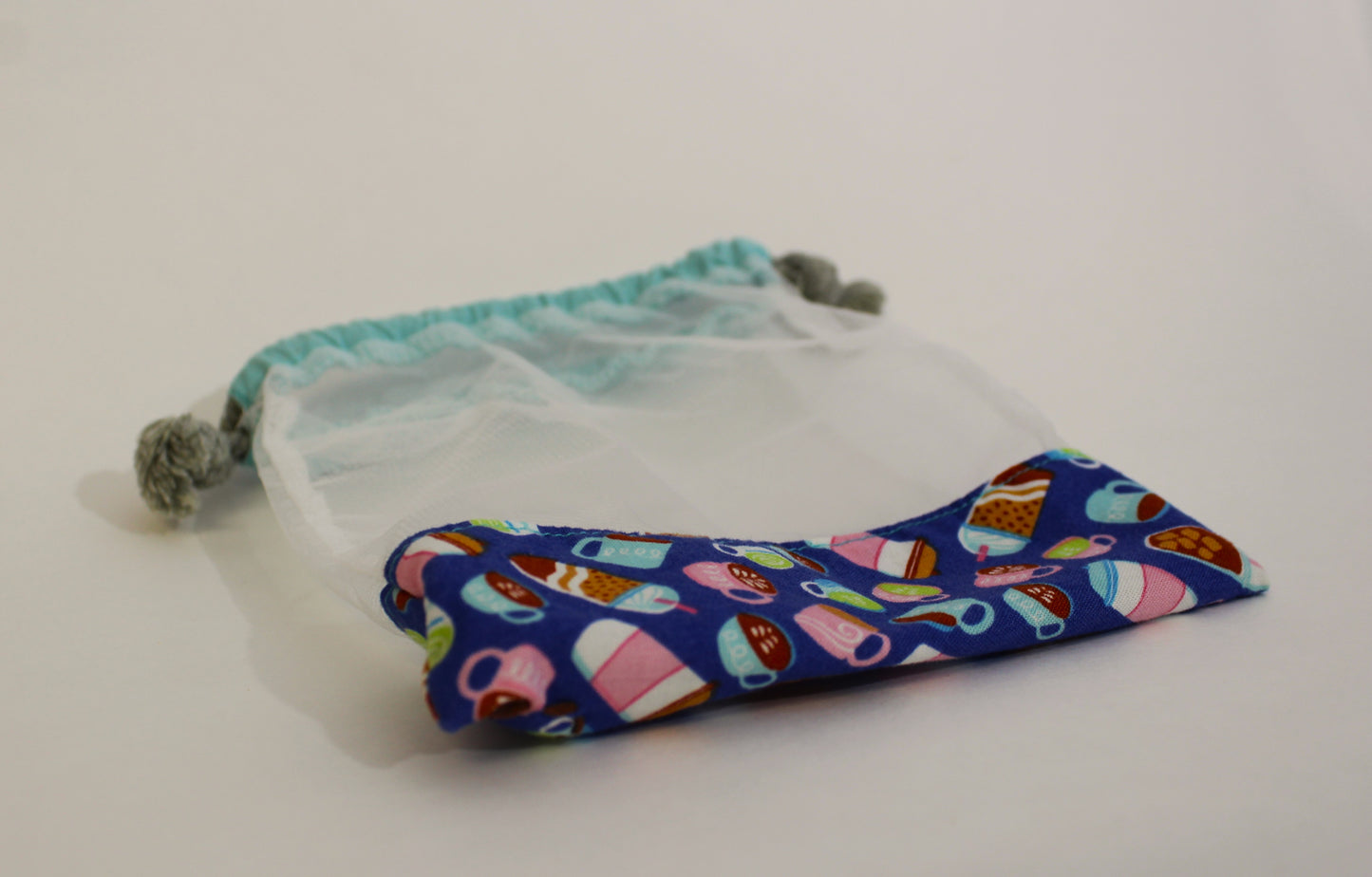 Sac de transport ou de lavage pour tampons démaquillants réutilisables